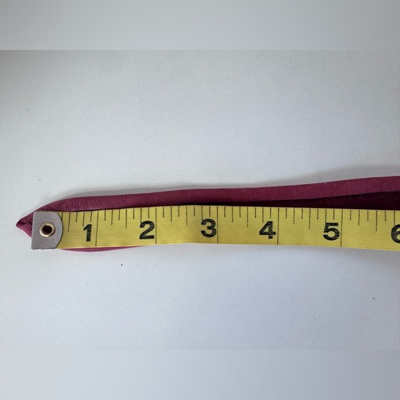 ADA Brand Dark Red Leather Wrap Belt OS - Picture 7 of 8